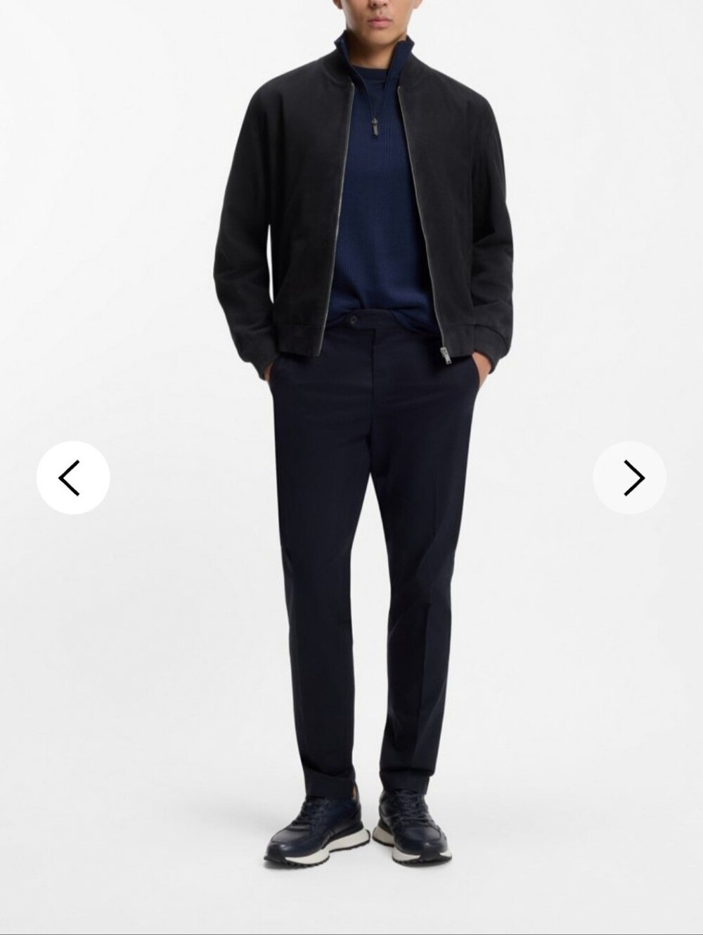 Bomber Jacket Classic Black - Full Zip Men's ZARA